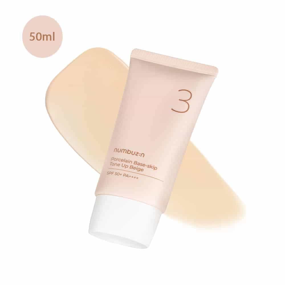 Numbuzin No.3 Porcelain Base-Skip Tone Up Beige 50ml