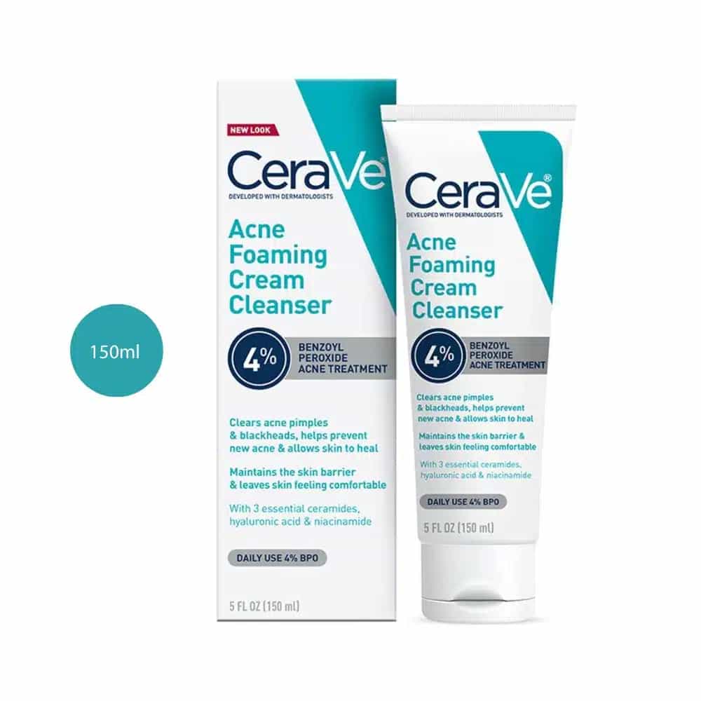 CeraVe Acne Foaming Cream Cleanser (150ml)