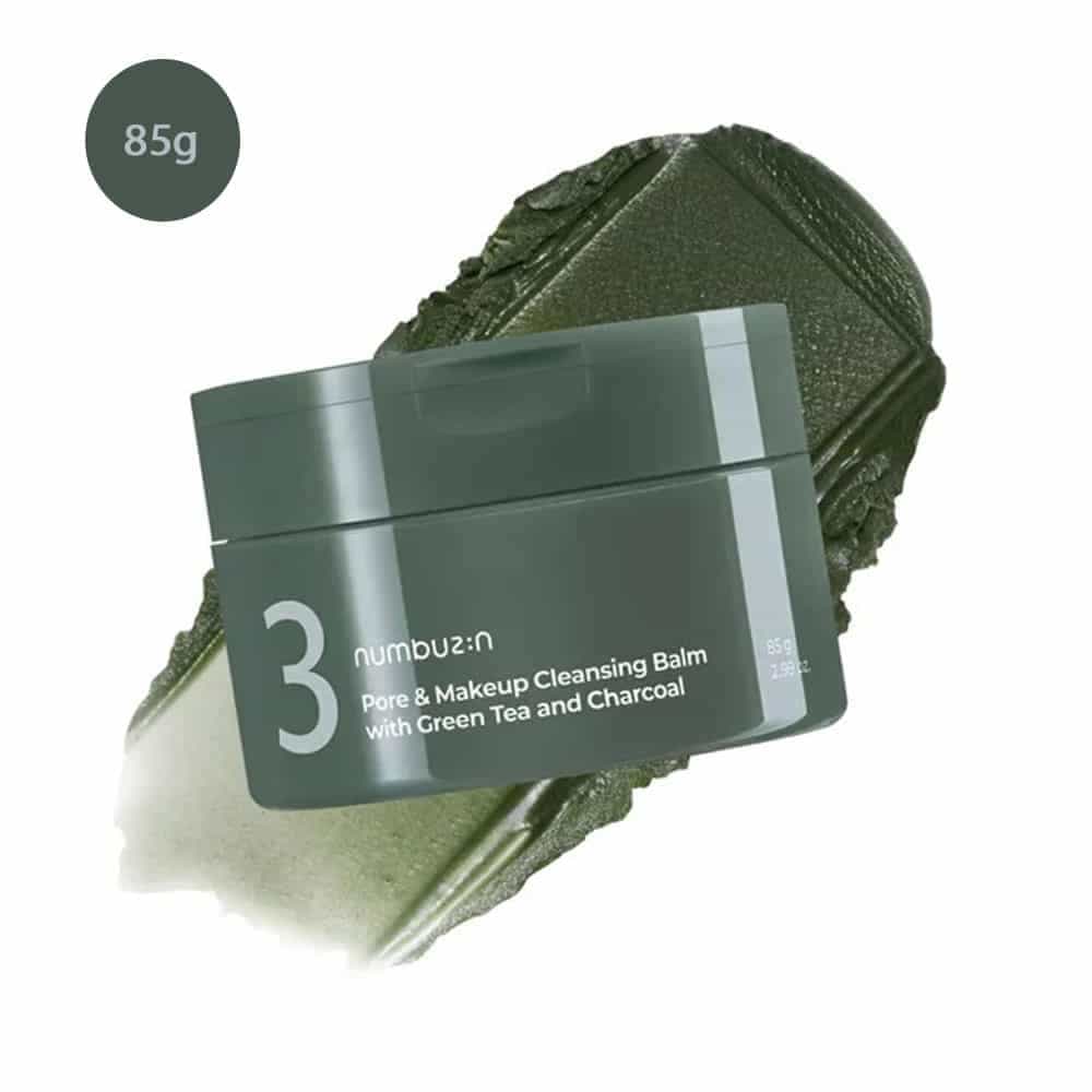 Numbuzin No.3 Pore & Makeup Cleansing Balm with Creen Tea and Charcoal 85g