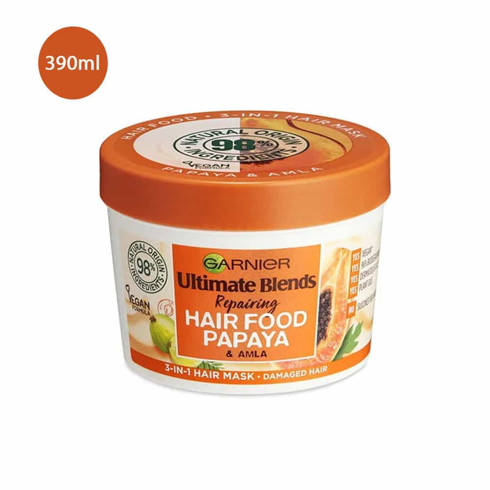 Garnier — Ultimate Blends Hair Food Papaya 3-in-1 Damaged Hair Mask (390ml)