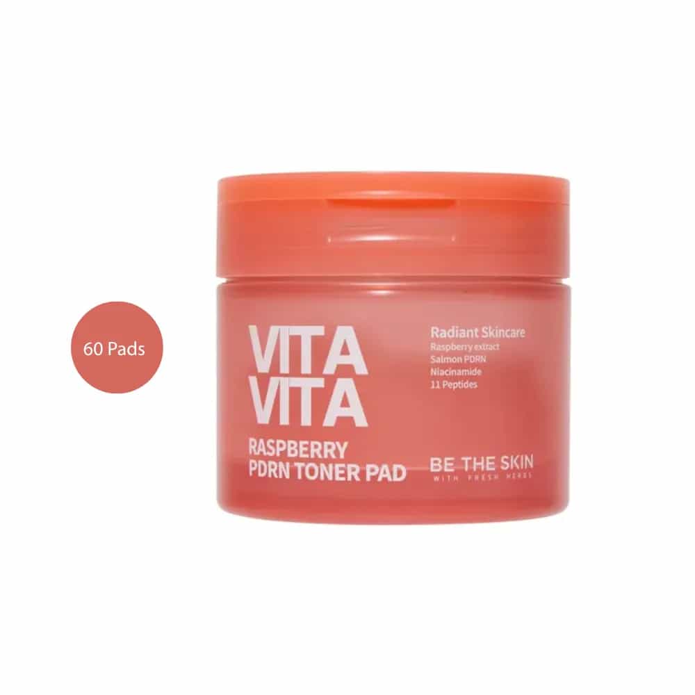 BE THE SKIN Vitavita Raspberry PDRN Toner Pad (60 pads)
